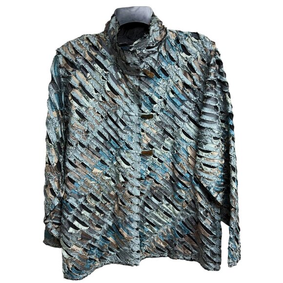 Vintage Tim Harding Art to Wear Layered Indian Silk Jacket - Picture 6 of 8